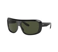 Ray - Ban Unisex Ray - Ban RB2196 BLAIR 901/31 Sunglasses Plastic Black Green Squared Normal