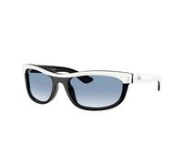 Ray-Ban Sunglasses Unisex Balorama Street Neat - White On Black Frame Blue Lenses 62-19