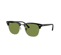 Ray - Ban Unisex Ray - Ban RB3016 CLUBMASTER 601S4E Sunglasses Acetate Black Green Squared Normal