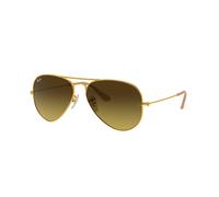 Ray - Ban Unisex RB3025 AVIATOR 112/85 Sunglasses Metal Gold Brown Pilot Normal Shaded