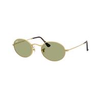 Ray - Ban Unisex RB3547 OVAL 001/4E Sunglasses Metal Gold Green Round Normal