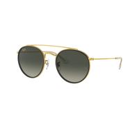 Ray - Ban Unisex Ray - Ban RB3647N 923871 Sunglasses Metal Gold Grey Round Normal Shaded