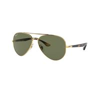 Ray - Ban Unisex Ray - Ban RB3675 001/58 Sunglasses Metal Gold G15 Pilot Polarized