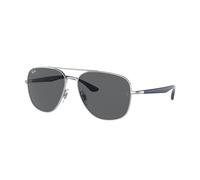 Ray - Ban Unisex Ray - Ban RB3683 003/B1 Sunglasses Metal Silver Grey Squared Normal
