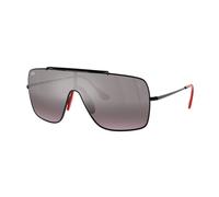 Ray - Ban Unisex Ray - Ban RB3697M F009Y3 Sunglasses Metal Black Violet Squared Normal Shaded