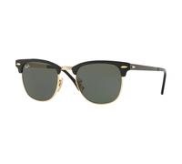 Ray - Ban Unisex Ray - Ban RB3716 CLUBMASTER METAL 187 Sunglasses Metal Black G15 Squared Normal