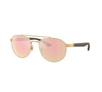 Ray - Ban Unisex Ray - Ban RB3736CH 001/I0 Sunglasses Metal Gold Geometric Polarized Mirror