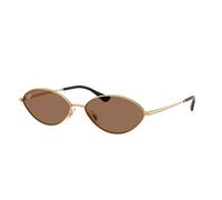 Ray - Ban Unisex Ray - Ban RB3757 KAI 001/73 Sunglasses Metal Gold Brown Round Normal
