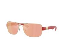 Ray - Ban Unisex Ray - Ban RB3763M F1216Q Sunglasses Metal Silver Brown Squared Normal