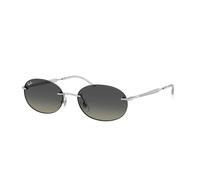 Ray - Ban Unisex Ray - Ban RB3767 003/11 Sunglasses Metal Silver Grey Round Normal Shaded