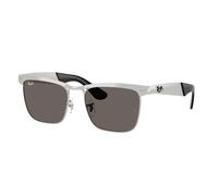 Ray - Ban Unisex Ray - Ban RB3875 WAYFARER DELUXE 019/B1 Sunglasses Metal Silver Grey Squared Normal