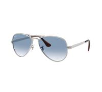 Ray - Ban Unisex Ray - Ban RB3925 AVIATOR MAX 003/3F Sunglasses Metal Silver Blue Pilot Normal Shaded