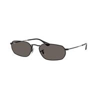 Ray - Ban Unisex Ray - Ban RB3947 002/B1 Sunglasses Metal Black Grey Geometric Normal