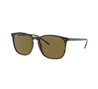 Ray - Ban Unisex Ray - Ban RB4387F 902/73 Sunglasses Acetate Turtle Brown Squared Normal