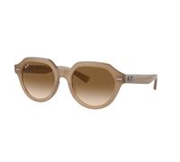 Ray - Ban Unisex Ray - Ban RB4399 GINA 616651 Sunglasses Acetate Beige Brown Squared Normal Shaded