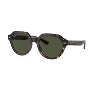 Ray - Ban Unisex Ray - Ban RB4399 GINA 902/31 Sunglasses Injected Turtle Green Squared Normal