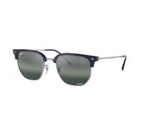 Ray - Ban Unisex Ray - Ban RB4416 NEW CLUBMASTER 6656G6 Sunglasses Acetate Blue Silver Geometric Polarized