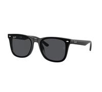 Ray - Ban Unisex Ray - Ban RB4420 601/87 Sunglasses Injected Black Grey Squared Normal