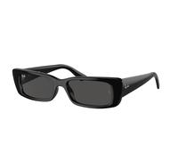 Ray - Ban Unisex Ray - Ban RB4425 TERU 667787 Sunglasses Injected Black Grey Squared Normal