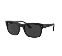 Ray - Ban Unisex Ray - Ban RB4428 601S48 Sunglasses Acetate Black Black Squared Polarized