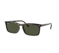 Ray - Ban Unisex RB4435 902/31 Sunglasses Acetate Turtle Green Squared Normal