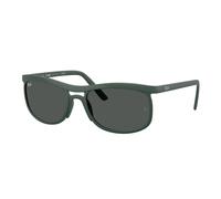 Ray - Ban Unisex RB4452 601687 Sunglasses Peek Green Grey Squared Normal