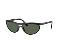 Ray - Ban Unisex Ray - Ban RB4453 601S71 Sunglasses Peek Black Green Pillow Normal