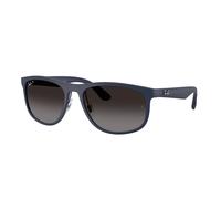 Ray - Ban Unisex Ray - Ban RB4468 6331T3 Sunglasses Peek Blue Grey Squared Polarized