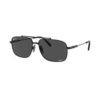 Ray - Ban Unisex Ray - Ban RB8096 MICHAEL TITANIUM 9267K8 Sunglasses Titanium Black Grey Pillow Polarized Anti-glare