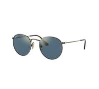 Ray - Ban Unisex Ray - Ban RB8247 ROUND 9207T0 Sunglasses Titanium Bronze / Copper Blue Round Polarized Mirror