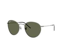 Ray - Ban Unisex Ray - Ban RBR0103S ROUND REVERSE 004/9A Sunglasses Metal Grey Green Pantos Polarized
