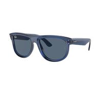 Ray - Ban Unisex Ray - Ban RBR0501S BOYFRIEND REVERSE 67083A Sunglasses Injected Blue Blue Squared Normal