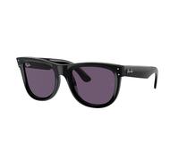 Ray - Ban Unisex RBR0502S WAYFARER REVERSE 66771A Sunglasses Acetate Black Violet Squared Normal