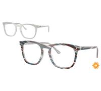 Ray-Ban RX2210V 8382 Men's Eyeglasses Blue Size 51 (Frame Only) - Blue Light Block Available