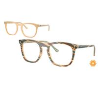 Ray-Ban RX2210V 8383 Men's Eyeglasses Brown Size 51 (Frame Only) - Blue Light Block Available