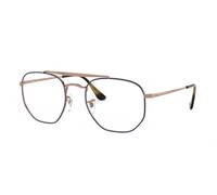 Ray - Ban Unisex Ray - Ban RX3648V THE MARSHAL 2975 Optical frames Metal Blue Transparent Geometric Normal