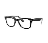 Ray - Ban Unisex Ray - Ban RX4340V WAYFARER EASE 2034 Optical frames Acetate Black Transparent Squared Normal