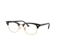 Ray - Ban Unisex Ray - Ban RX5154 CLUBMASTER 5784 Optical frames Acetate Black Transparent Squared Normal