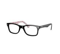 Ray - Ban Unisex Ray - Ban RX5228 5014 Optical frames Acetate Black Transparent Squared Normal