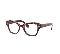 Ray - Ban Unisex Ray - Ban RX5486 STATE STREET 8097 Optical frames Acetate Red Transparent Geometric Normal