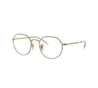 Ray - Ban Unisex RX6465 JACK 3136 Optical frames Metal Green Transparent Geometric Normal
