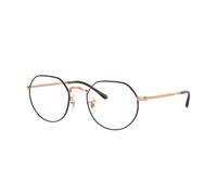 Ray - Ban Unisex Ray - Ban RX6465 JACK 3176 Optical frames Metal Havana Transparent Geometric Normal