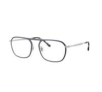 Ray - Ban Unisex Ray - Ban RX6548 3016 Optical frames Metal Blue Transparent Squared Normal