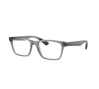 Ray-Ban Eyeglasses Unisex Rb7025 Optics - Dark Grey Frame Clear Lenses Polarized 53-17