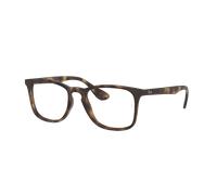 Ray - Ban Unisex RX7074 5365 Optical frames Injected Turtle Transparent Squared Normal