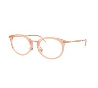 Ray - Ban RX7255 8124 Unisex Optical frames Nylon Brown Transparent Round Normal