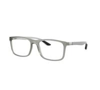 Ray - Ban Unisex Ray - Ban RX8908 5244 Optical frames Nylon Grey Transparent Squared Normal