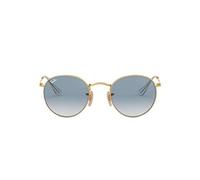 Ray - Ban RB3447N ROUND METAL 001/3F Man Sunglasses Metal Gold Blue Round Normal Shaded
