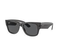 Ray - Ban Unisex RB0840S MEGA WAYFARER 1390B1 Sunglasses Acetate Black Grey Squared Normal