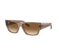 Ray - Ban Unisex RB0947S CARLOS 664051 Sunglasses Acetate Brown Brown Squared Normal Shaded